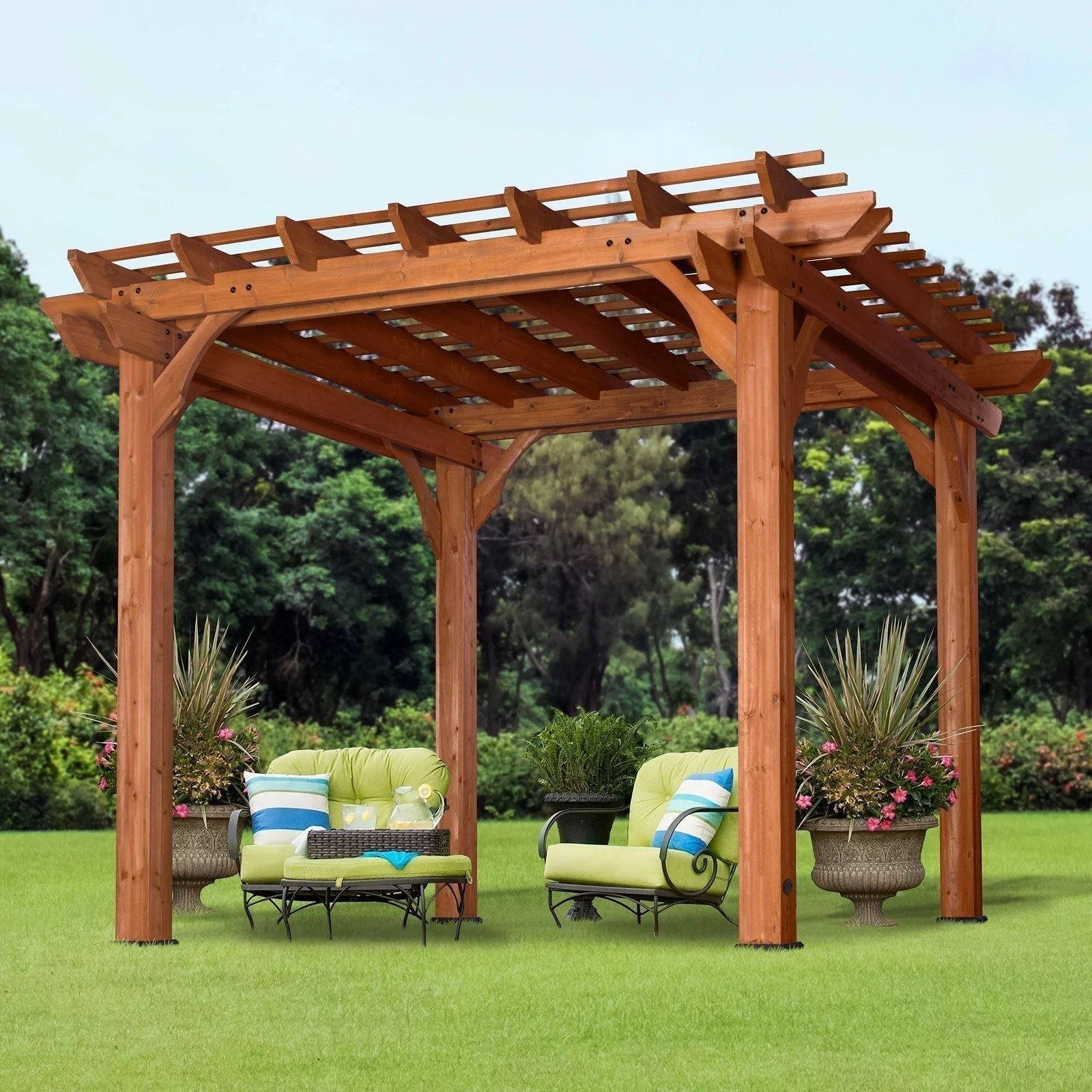 10x10-Pergola-Front-with-Background2-1.jpg 10 x 10 Pergola - Image 1