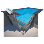Piscine en kit polystyrène, 4 x 3 x 1,5m, échelle – kit de base â Couleur du liner: Beige/Sable | Épaisseur du liner: 0,90 mm - Image 3